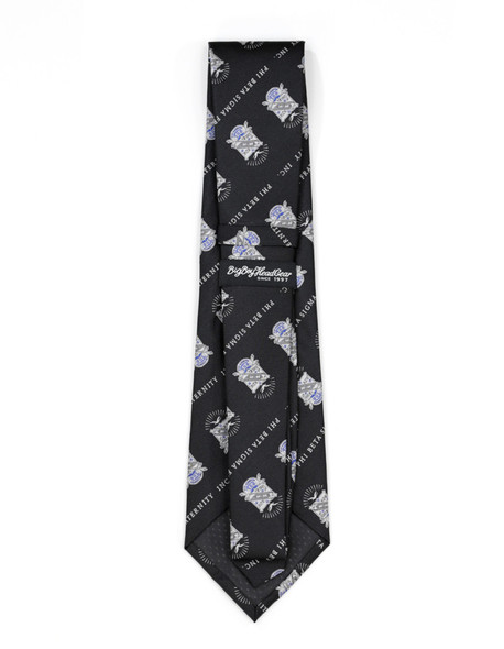Phi Beta Sigma Fraternity Necktie- Crest-Black