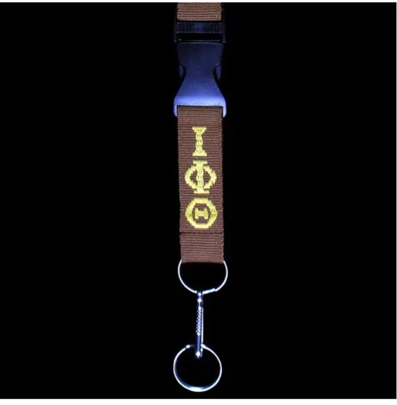 Iota Phi Theta Fraternity Lanyard Key chain- Three Greek Letters