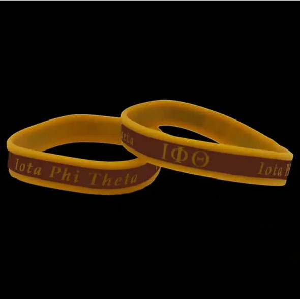 Iota Phi Theta Fraternity Two-Tone Silicone Bracelet