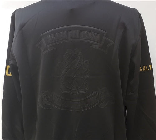 Alpha Phi Alpha Fraternity On Court Jacket-Black