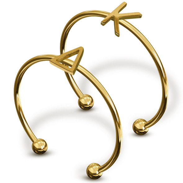 Kappa Delta Sorority Stacking Ring Set