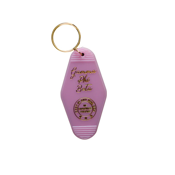 Gamma Phi Beta Sorority Vintage Motel Key Inspired Keychain