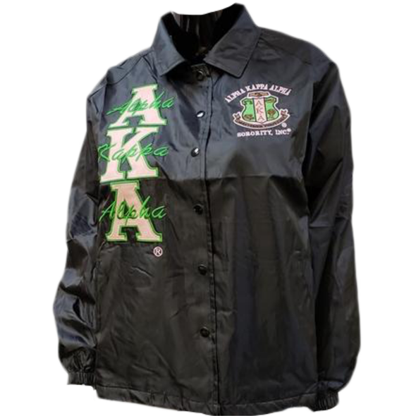 Alpha Kappa Alpha Sorority Line Jacket- Black
