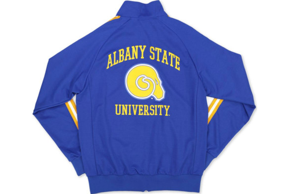 Albany State University Jogging Jacket-Blue-Back