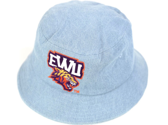 Edward Waters University EWU Bucket Hat-Light Blue Denim