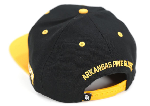 University of Arkansas Pinebluff Snapback Hat-Black-Back