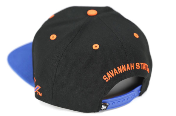 Savannah State University Snapback Hat-Black-Back