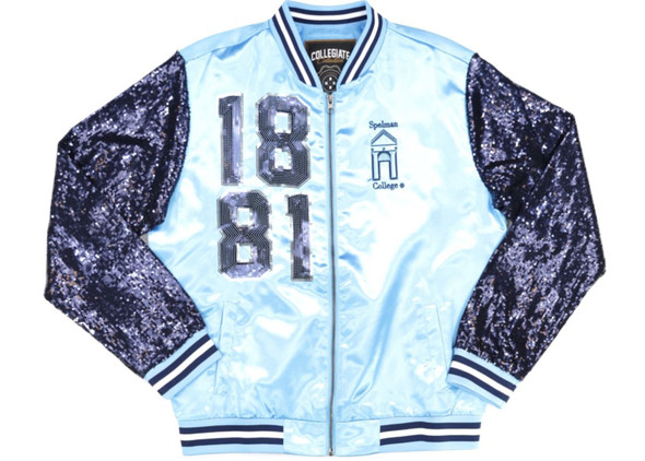 Spelman College Satin Sequin Jacket-Front