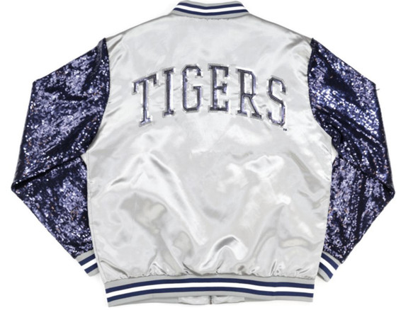 Jackson State University JSU Satin Sequin Jacket-Back