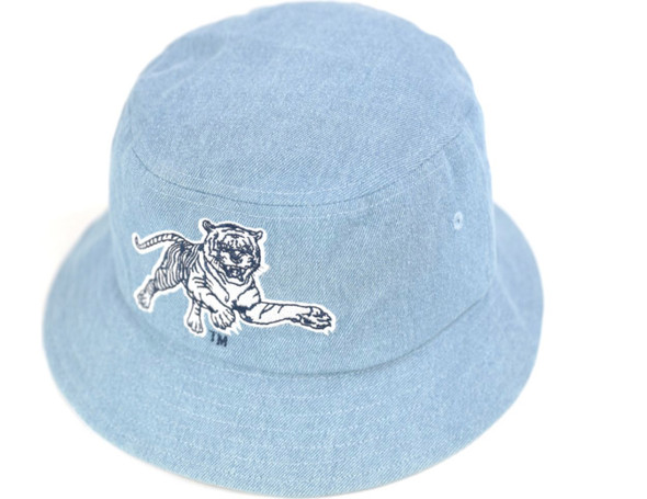 Jackson State University JSU Bucket Hat-Light Blue Denim