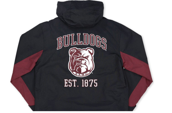 Alabama A&M University AAMU Windbreaker-Black-Back