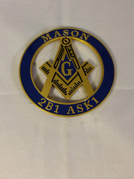 Mason Masonic Cut Out Car Emblem 