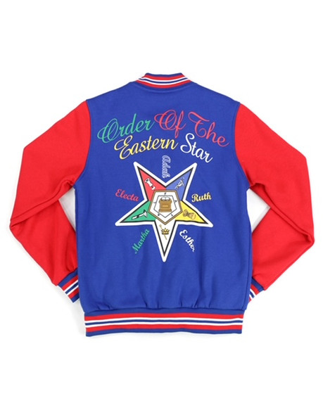 Order of the Eastern Star OES Fleece Jacket-Back