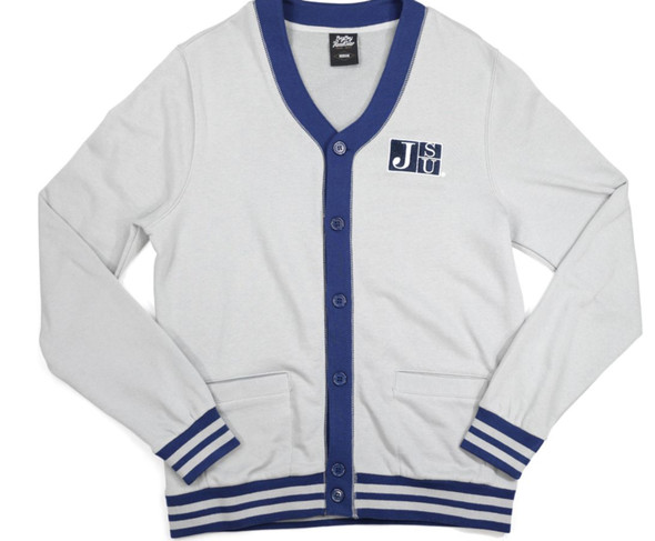 Jackson State University JSU Cardigan- Men's- Navy-White/Blue