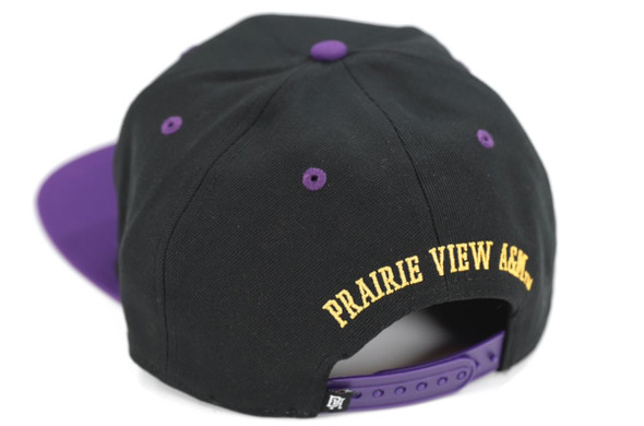 Prairie View A&M University Snapback Hat-Black-Back
