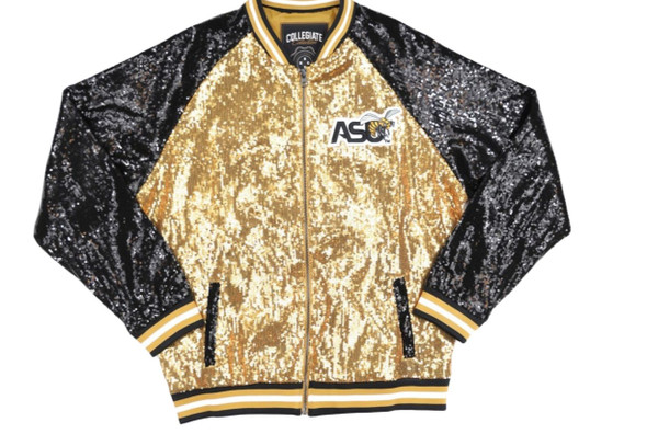 Alabama State University Sequin Jacket-Front
