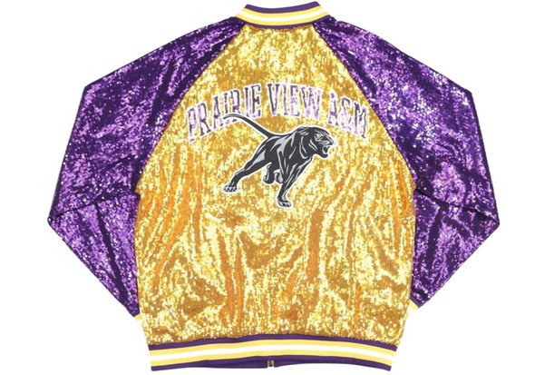Prairie View A&M University PVAMU Sequin Jacket-Back