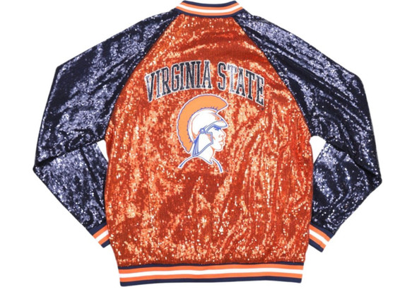 Virginia State University Sequin Jacket-Back