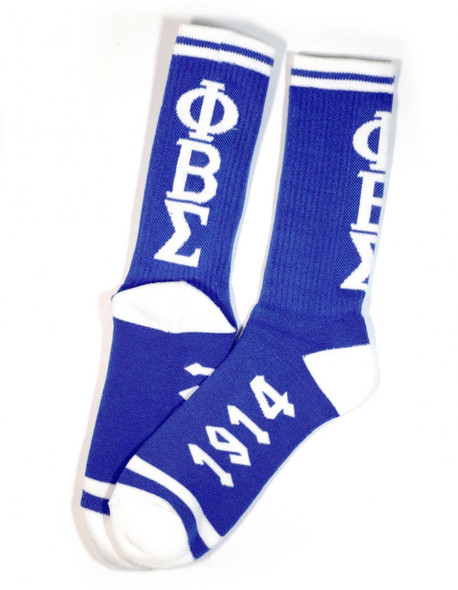Phi Beta Sigma Fraternity Socks-Blue