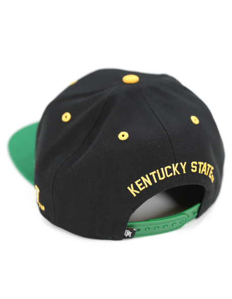 Kentucky State University Snapback Hat-Black-Back