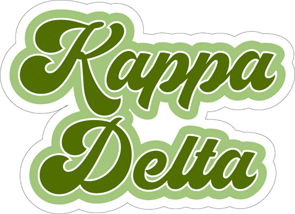 Kappa Delta Sorority Retro Magnets- Set of 2