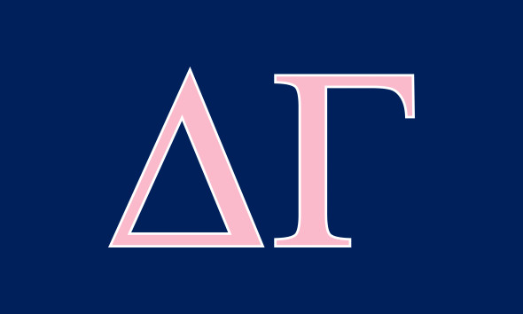 Delta Gamma Sorority Flag- Greek Letters 