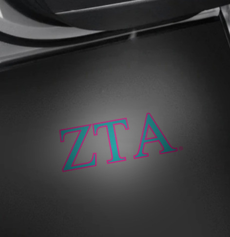 Zeta Tau Alpha ZTA Sorority LED Car Door Light- Set of 2