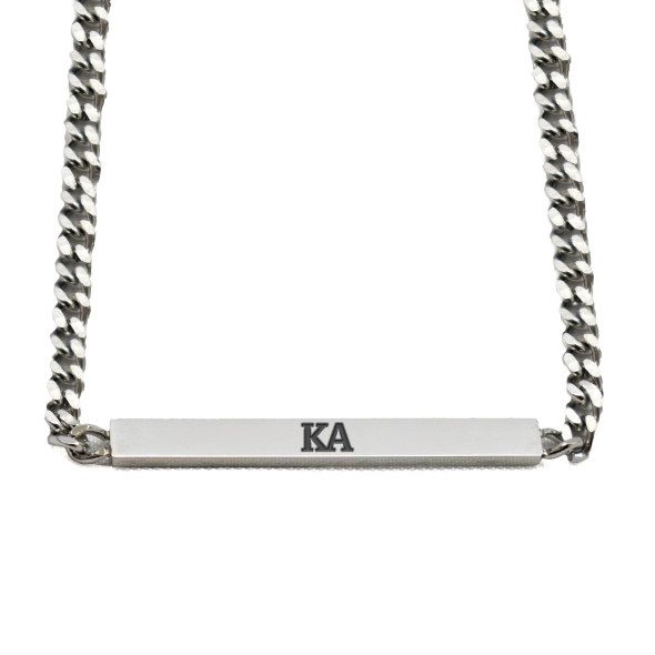Kappa Alpha Fraternity Necklace- Greek Letters Pendant 