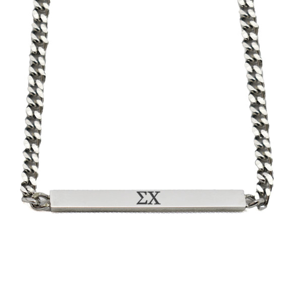 Sigma Chi Fraternity Necklace- Greek Letters Pendant 