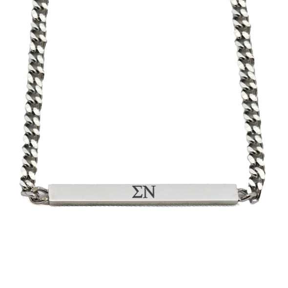 Sigma Nu Fraternity Necklace- Greek Letters Pendant 