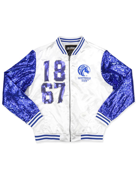 Fayetteville State University Satin Sequin Jacket-Front
