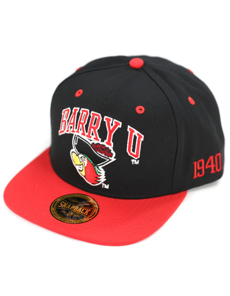 Barry University Snapback Hat-Black-Front