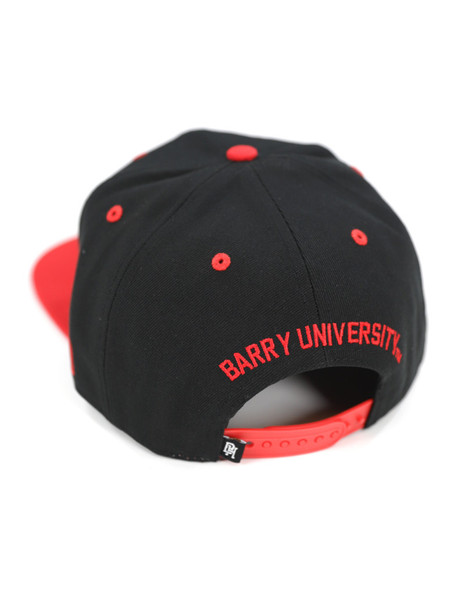 Barry University Snapback Hat-Black-Back