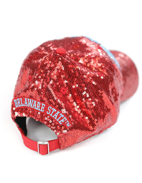 Delaware State University Sequin Hat-Back