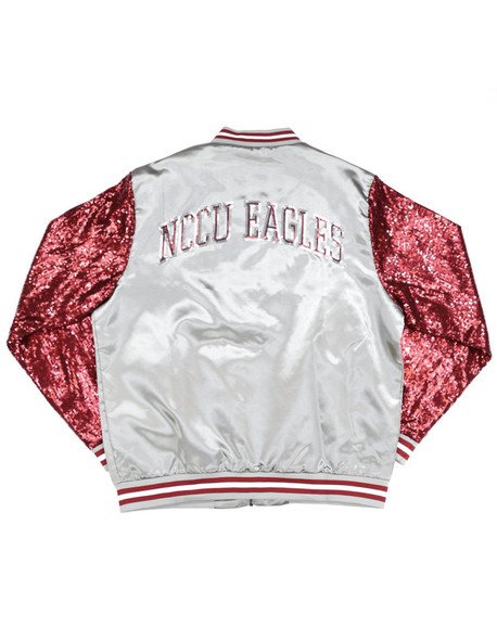 North Carolina Central University Satin Sequin Jacket-Back
