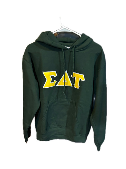 Sigma Delta Tau Hoodie Green- Size Small 