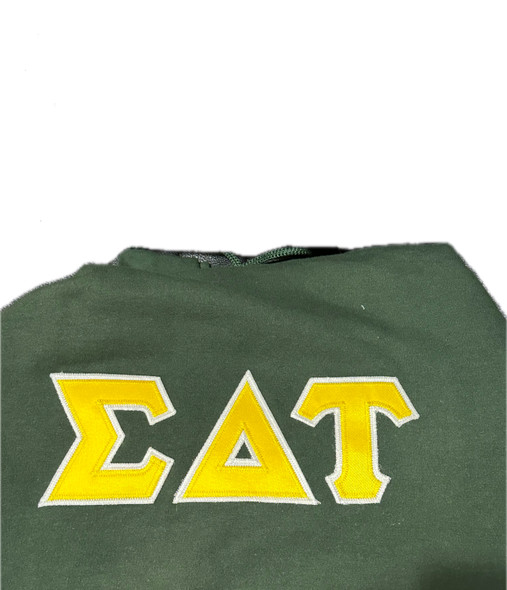Sigma Delta Tau Hoodie Green- Size Small 