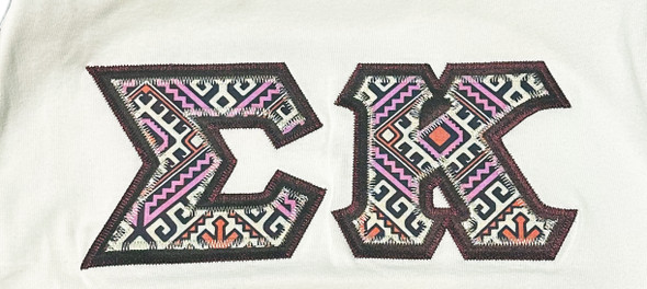 Sigma Kappa Sorority T-Shirt- White-Size Small