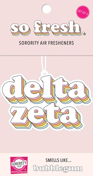 Delta Zeta Sorority Retro Air Freshener