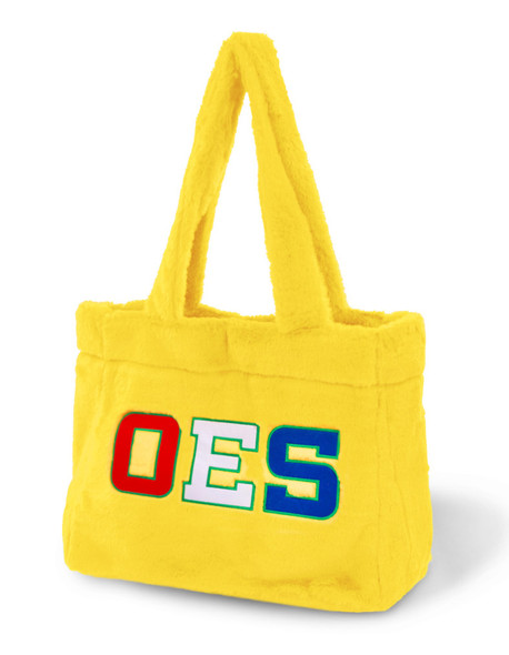 Order of the Eastern Star OES Faux Fur Bag-Yellow