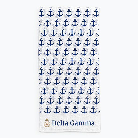 Delta Gamma Sorority Beach Towel- Lightweight 