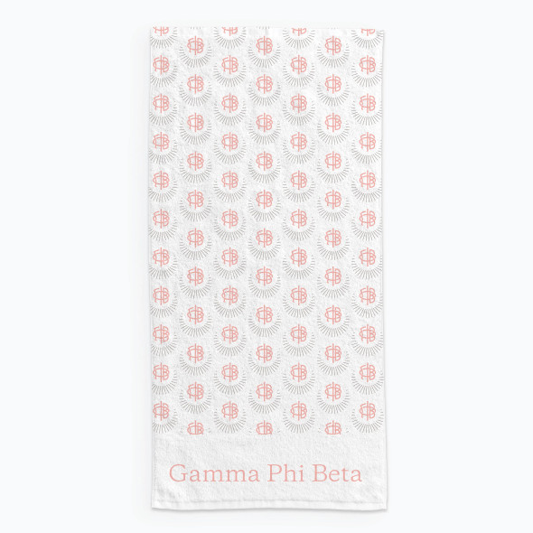 Gamma Phi Beta Sorority Beach Towel- Lightweight 