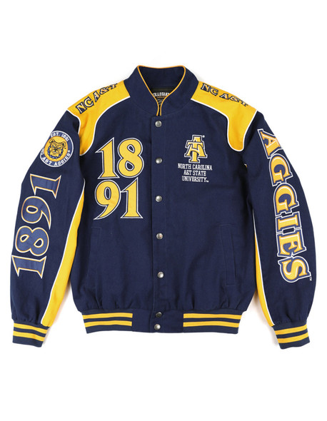 North Carolina A&T State University Racing Jacket-Front