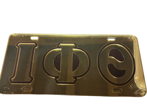 Iota Phi Theta Fraternity License Plate-Gold