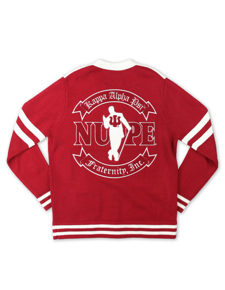 Kappa Alpha Psi Fraternity Button Down Sweater-Back