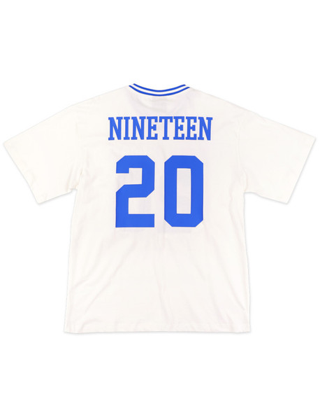Zeta Phi Beta Sorority Oversized V-Neck Football Jersey Tee-Ivory-Back