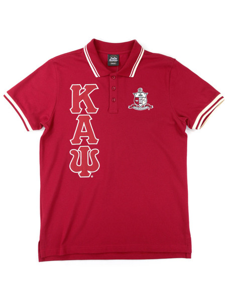 Kappa Alpha Psi Fraternity Polo Shirt-Three Greek letters