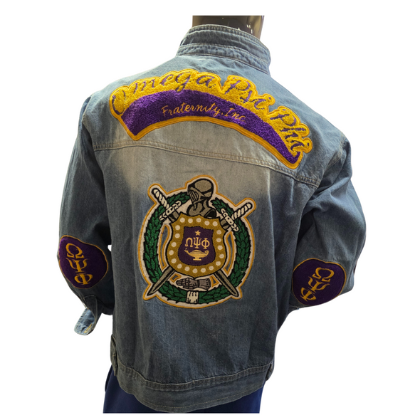 Omega Psi Phi Fraternity Denim Jacket