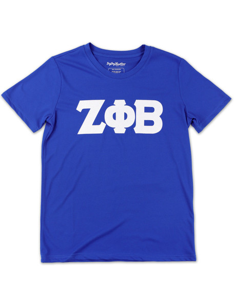 Zeta Phi Beta Sorority Dri-Fit Shirt-Blue