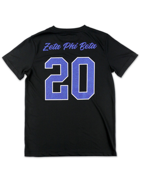 Zeta Phi Beta Sorority Dri-Fit Shirt-Black